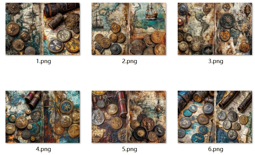 B354-B363 background paper B354 6pcs (A5 size)