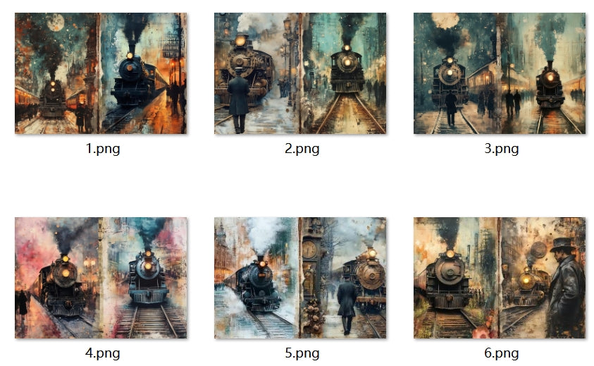 B354-B363 background paper B357 6pcs (A5 size)