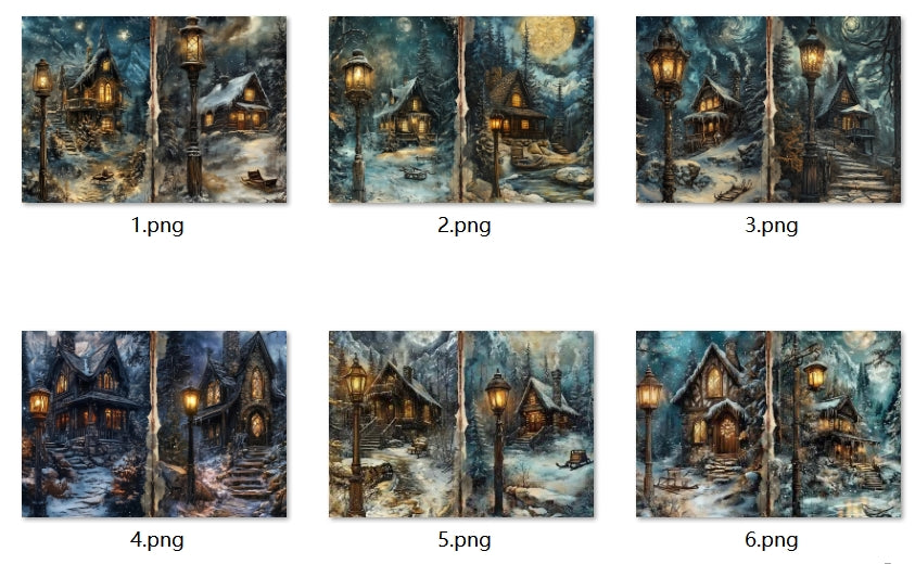 B354-B363 background paper B358 6pcs (A5 size)