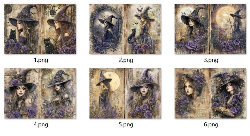 B364-B373 background paper B368 6pcs (A5 size)