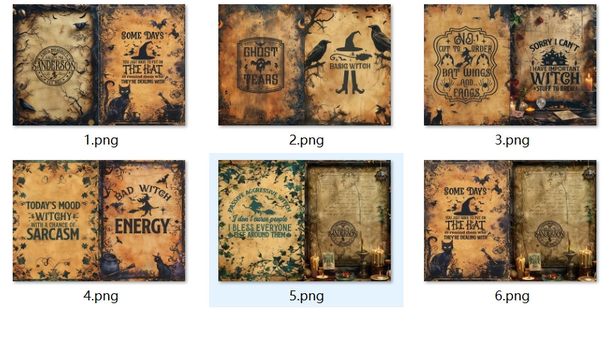 B384-B393 background paper B387 6pcs (A5 size)