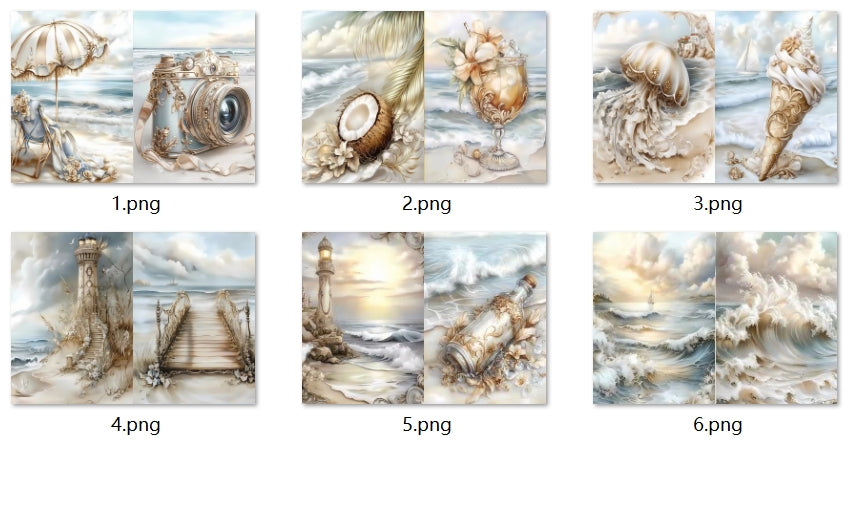 B384-B393 background paper B393 6pcs (A5 size)