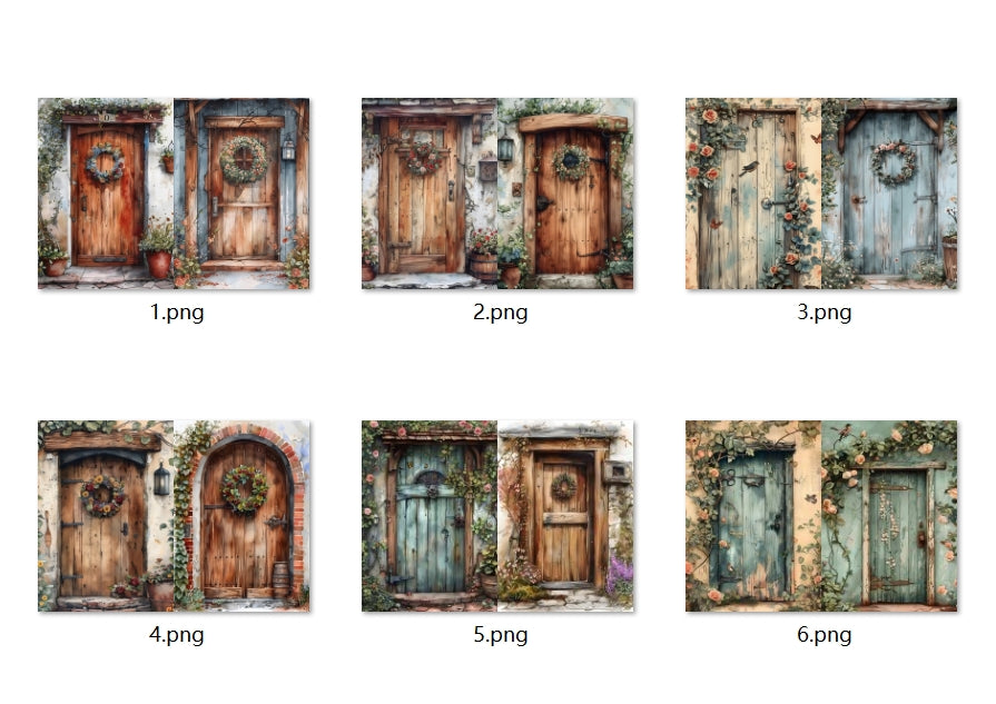 B404-B413 background paper B413 6pcs (A5 size)