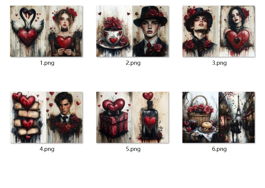 B424-B431 background paper B424 6pcs (A5 size)