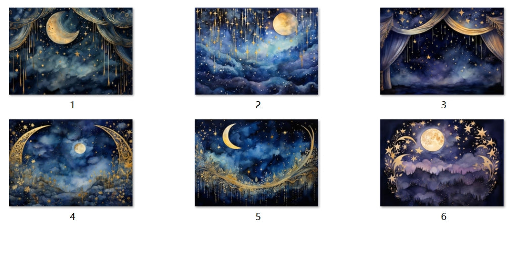 B74-B83 background paper B74 6pcs (A5 size)