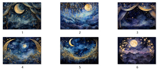 B74-B83 background paper B74 6pcs (A5 size)