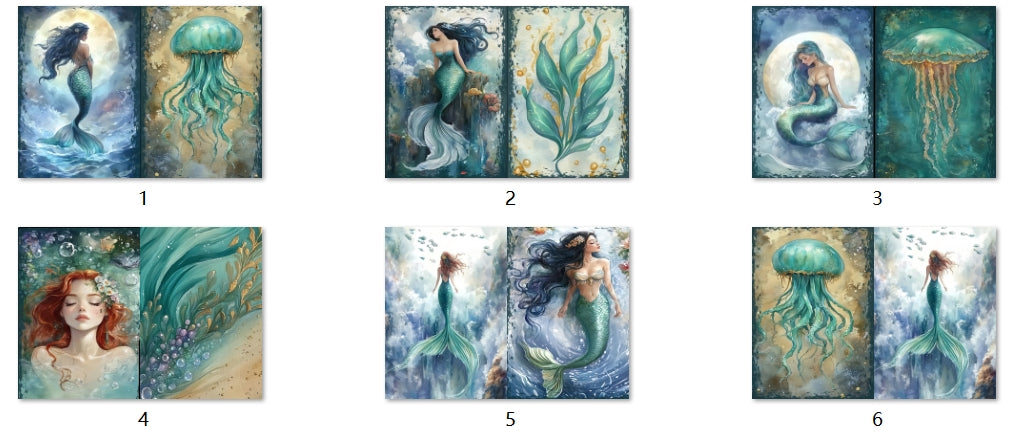 B84-B93 background paper B84 6pcs (A5 size)