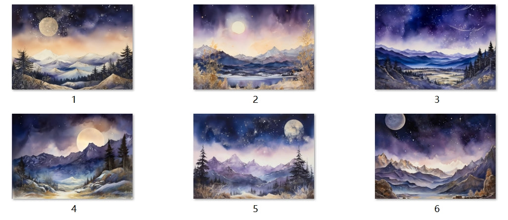 B84-B93 background paper B89 6pcs (A5 size)