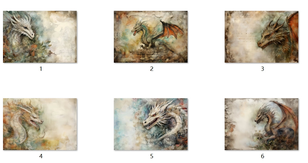 B84-B93 background paper B90 6pcs (A5 size)