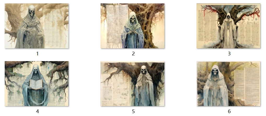 B84-B93 background paper B91 6pcs (A5 size)