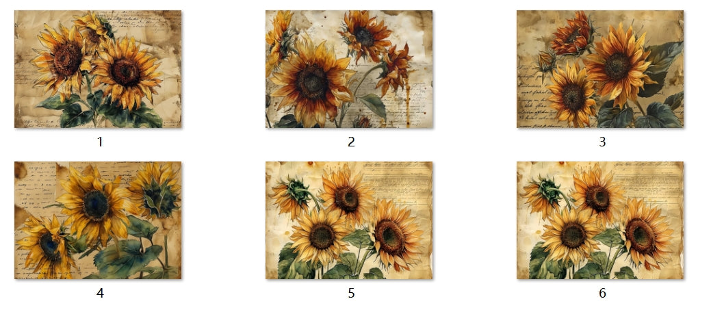 B84-B93 background paper B93 6pcs (A5 size)