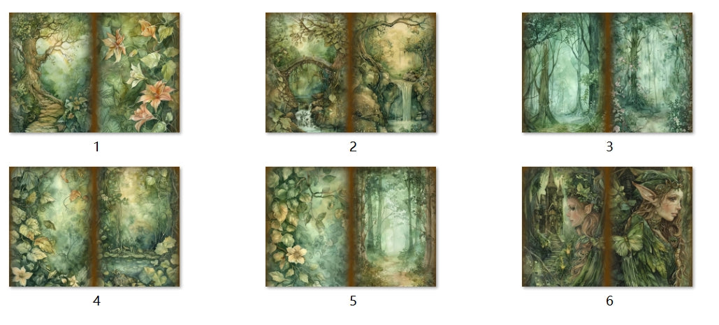 B94-B103 background paper B96 6pcs (A5 size)