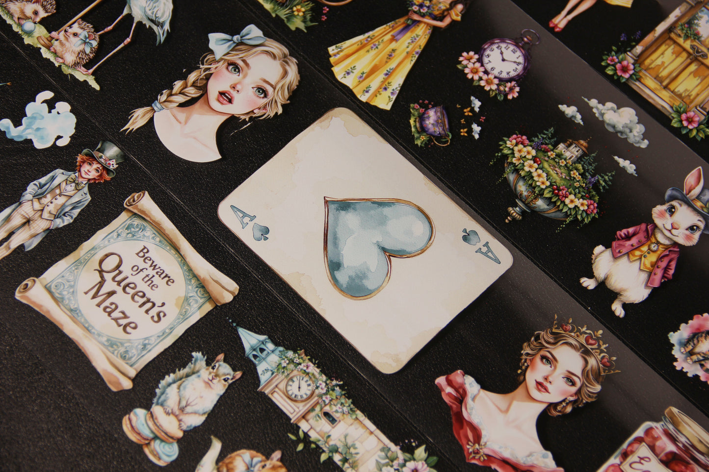 Wonderland PET Tape - Alice In Wonderland Journal Stickers for Creative Journaling & Scrapbooking