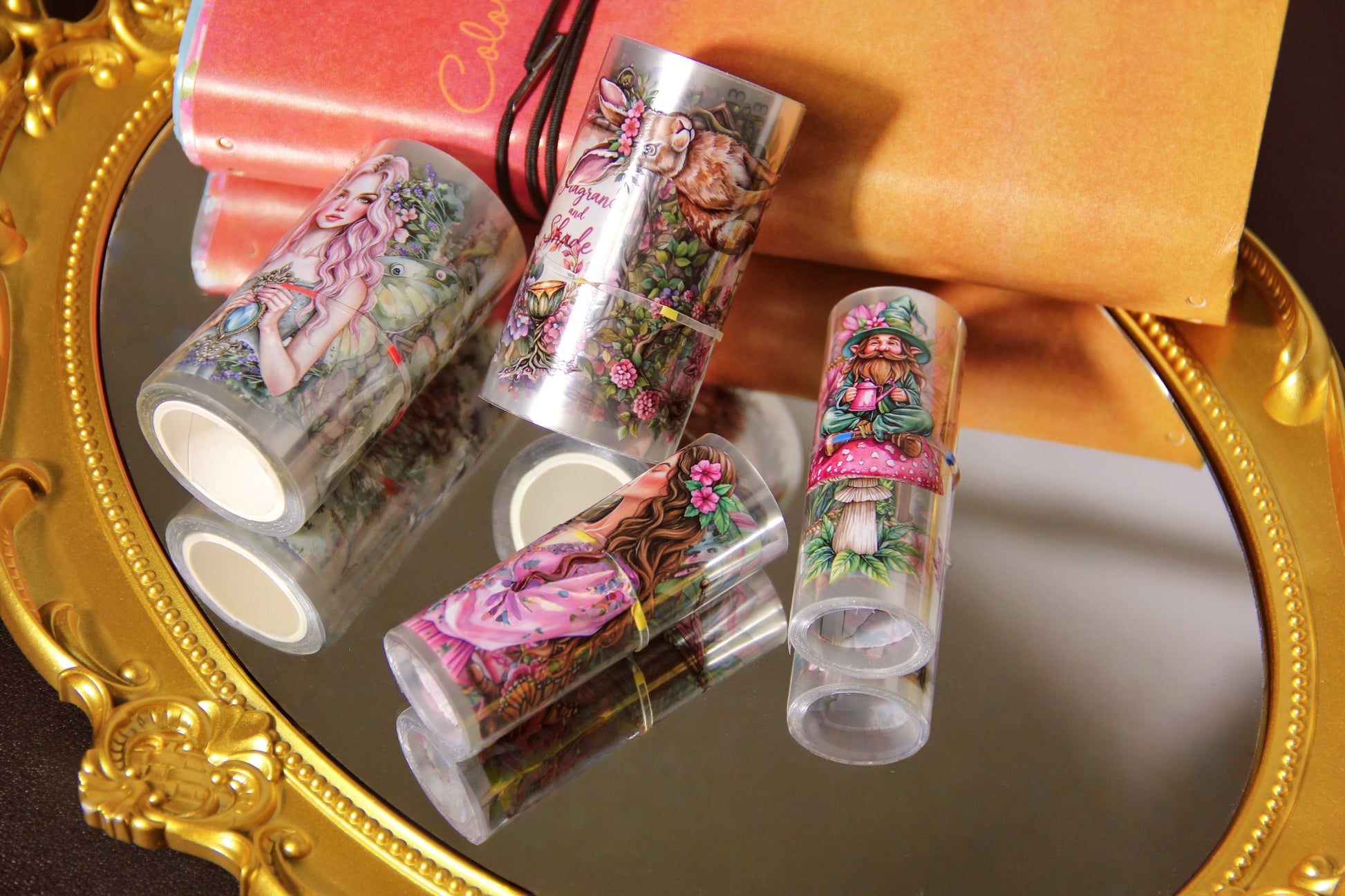 Pink Garden Forest Fairies Journal Stickers Craft Supplies Planner Supplies for Creative Projects