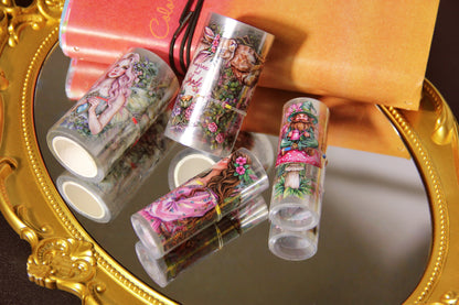 Pink Garden Forest Fairies Journal Stickers Craft Supplies Planner Supplies for Creative Projects