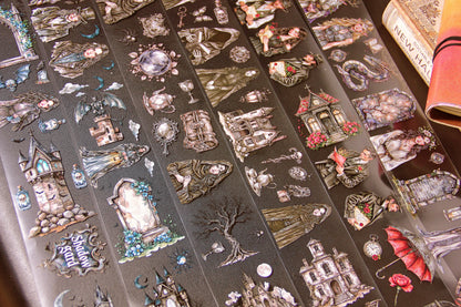 Skeleton Witch and Haunted Halls tape, junk journal, scrapbooking,bullet journal, card making.