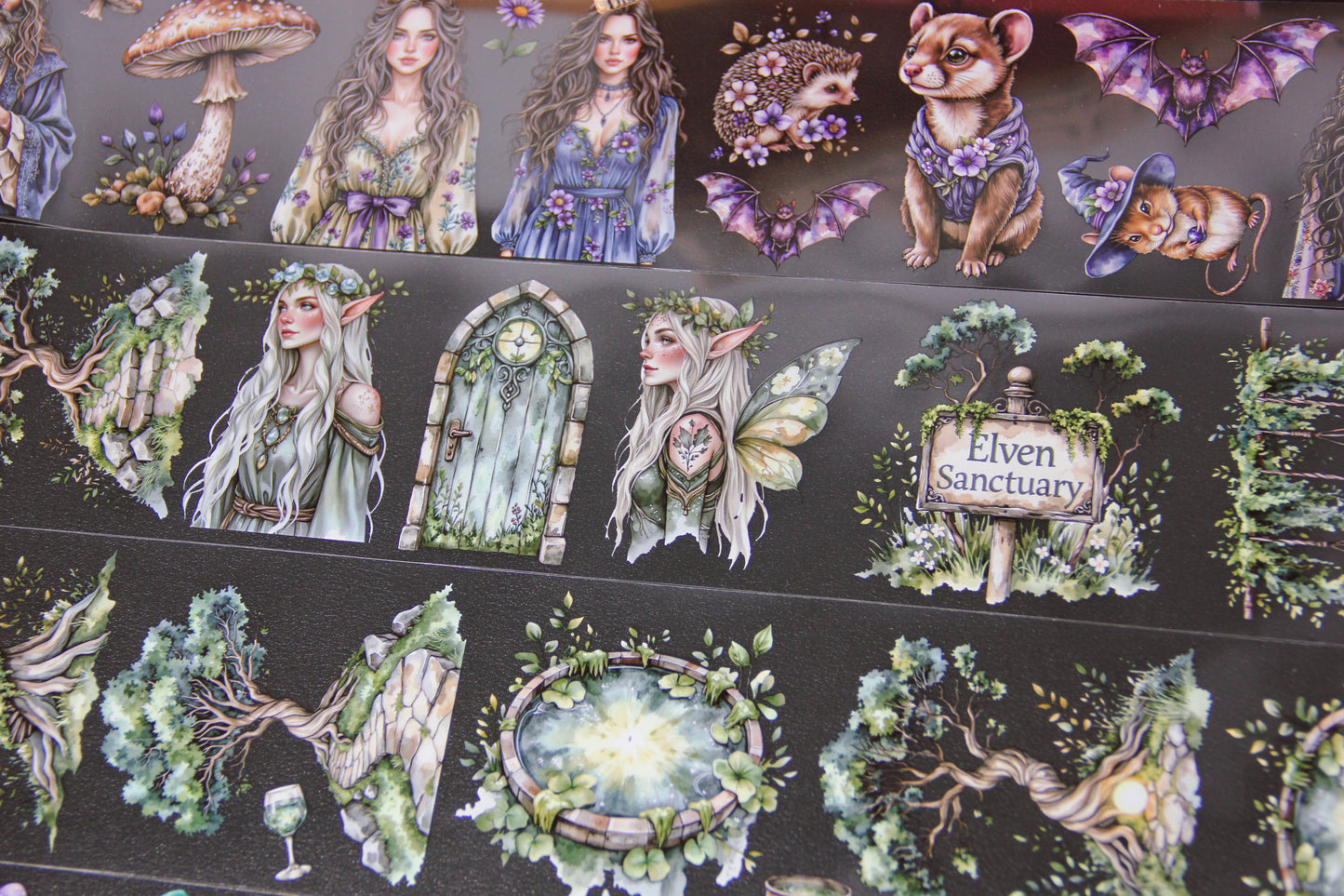 The Story of the Fairy Fantasy Elf Pet Tape Journal Stickers Craft Supplies Planner Supplies for Creative Projects Magical Touch for Crafting Enthusiasts