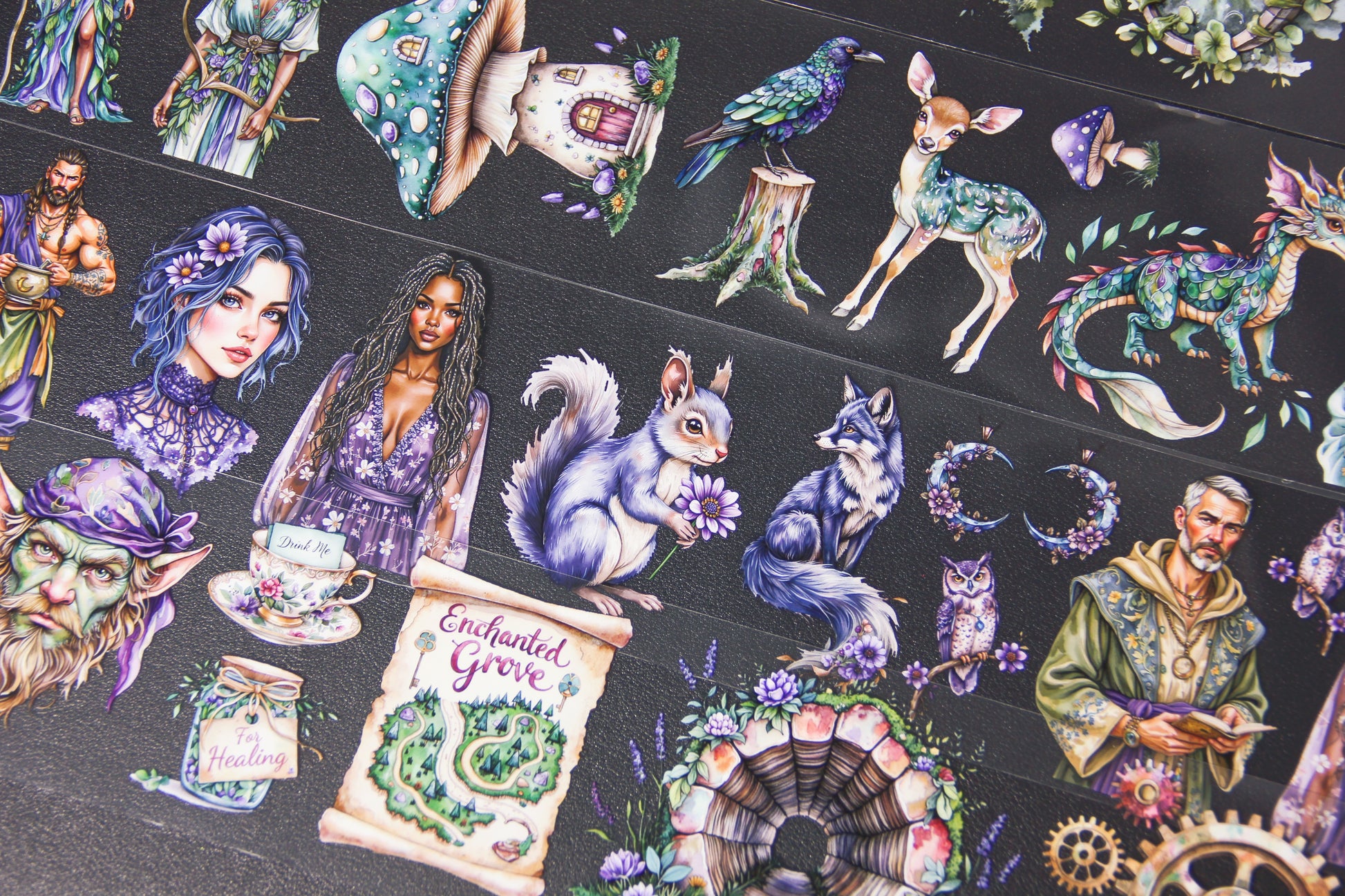 The Story of the Fairy Fantasy Elf Pet Tape Journal Stickers Craft Supplies Planner Supplies for Creative Projects Magical Touch for Crafting Enthusiasts