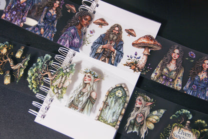 The Story of the Fairy Fantasy Elf Pet Tape Journal Stickers Craft Supplies Planner Supplies for Creative Projects Magical Touch for Crafting Enthusiasts