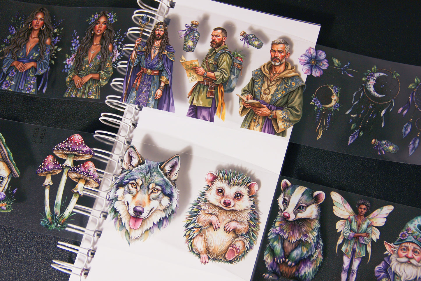 The Story of the Fairy Fantasy Elf Pet Tape Journal Stickers Craft Supplies Planner Supplies for Creative Projects Magical Touch for Crafting Enthusiasts