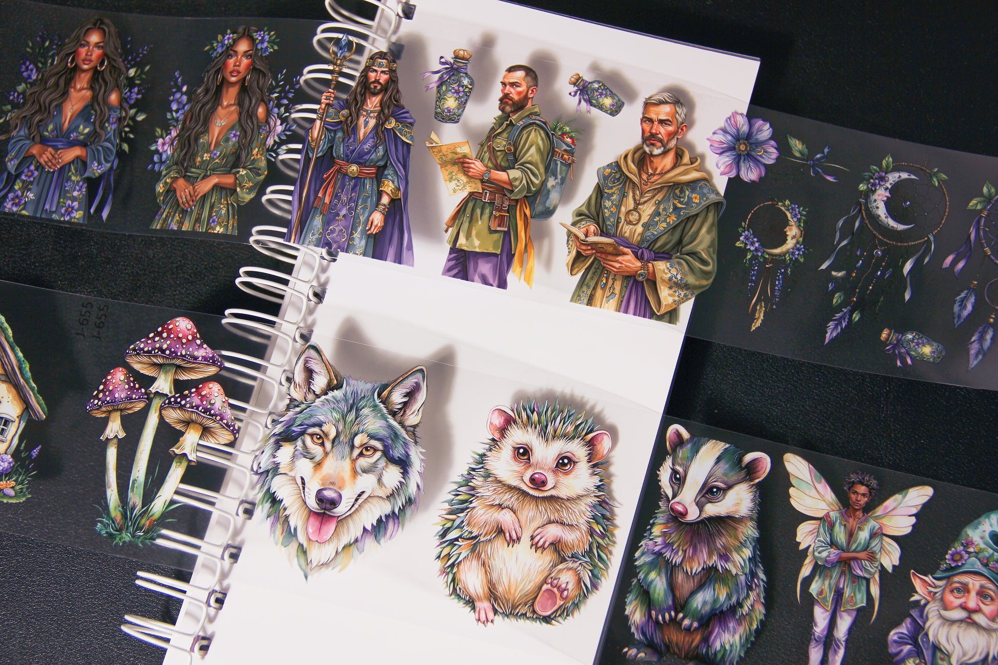 The Story of the Fairy Fantasy Elf Pet Tape Journal Stickers Craft Supplies Planner Supplies for Creative Projects Magical Touch for Crafting Enthusiasts