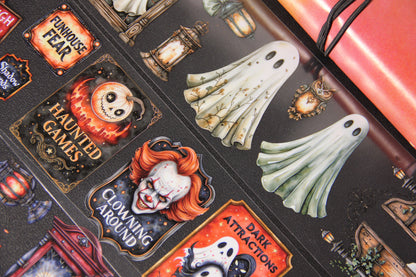 Gothic Witches Circus Pet Tape Journal Stickers Craft Supplies Planner for Creative Projects