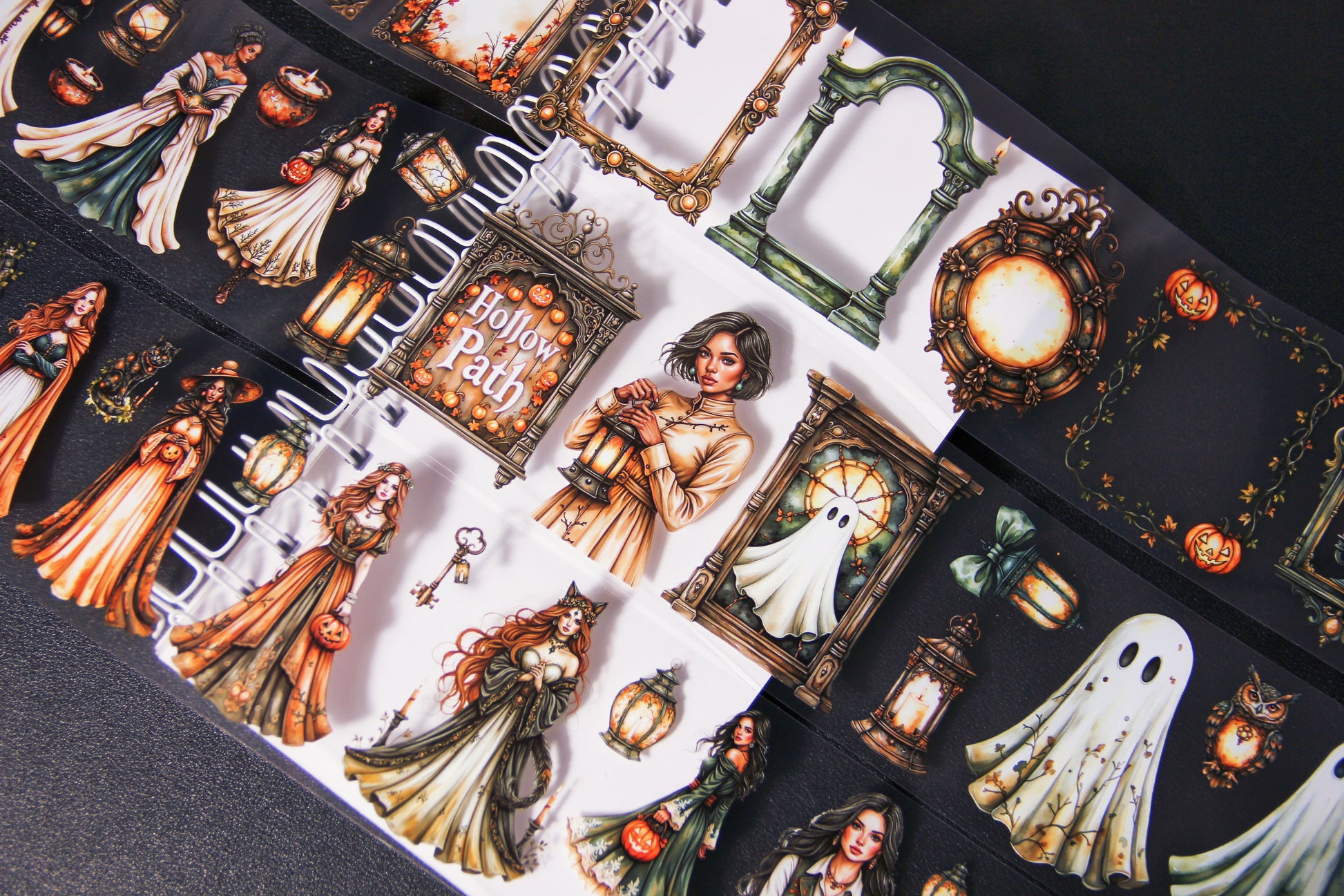 Gothic Witches Circus Pet Tape Journal Stickers Craft Supplies Planner for Creative Projects