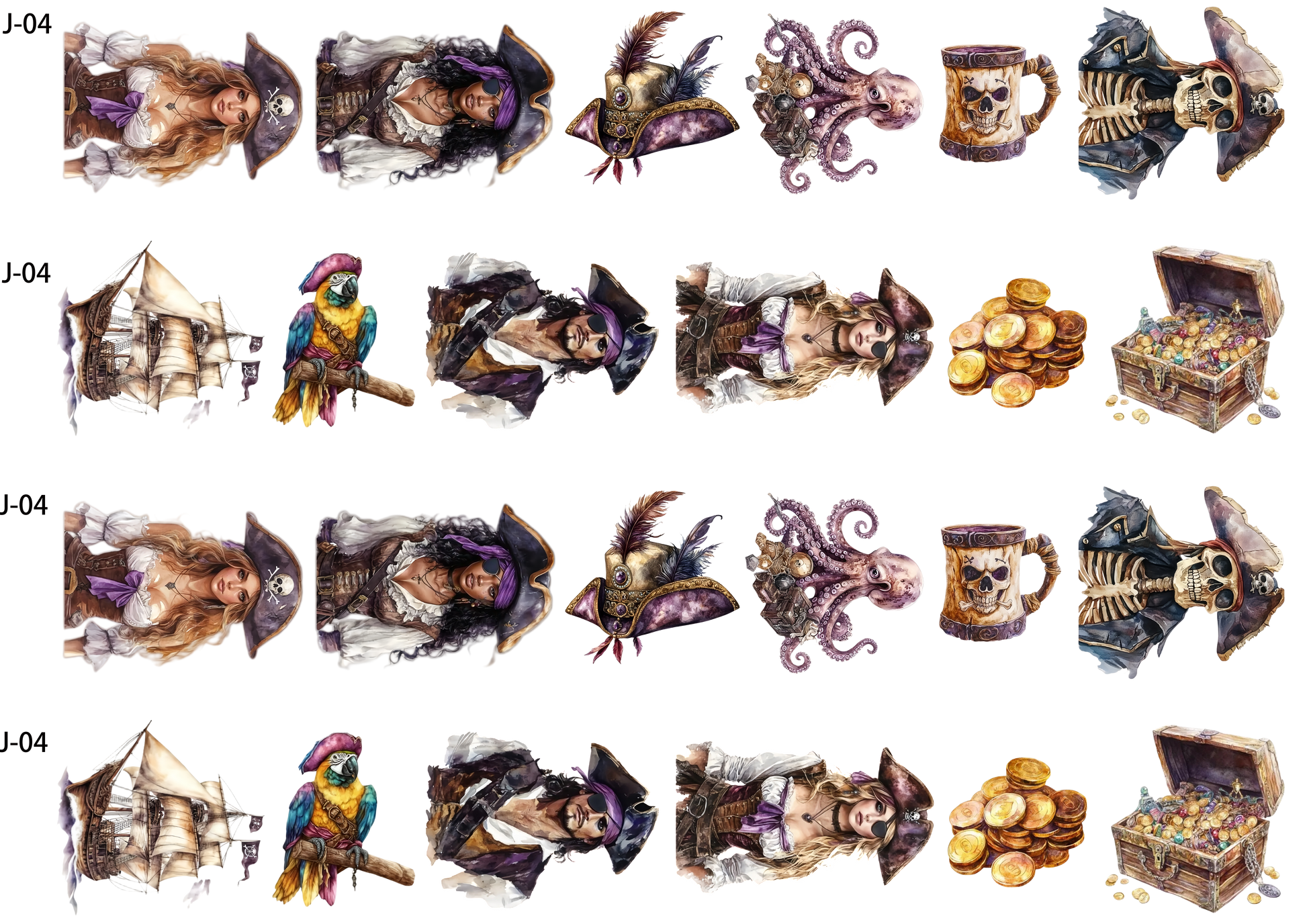 A04 embossed sticker