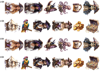 A04 embossed sticker