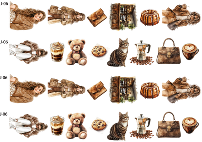 A06 embossed sticker