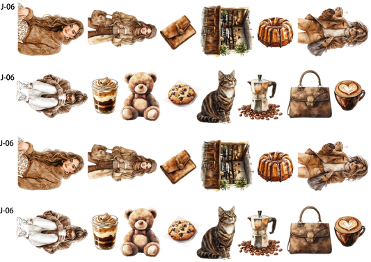 A06 embossed sticker