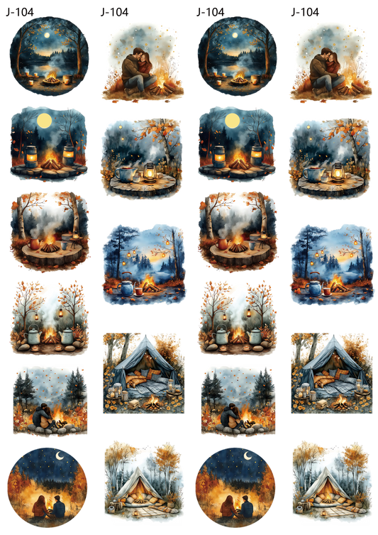 A104 embossed sticker