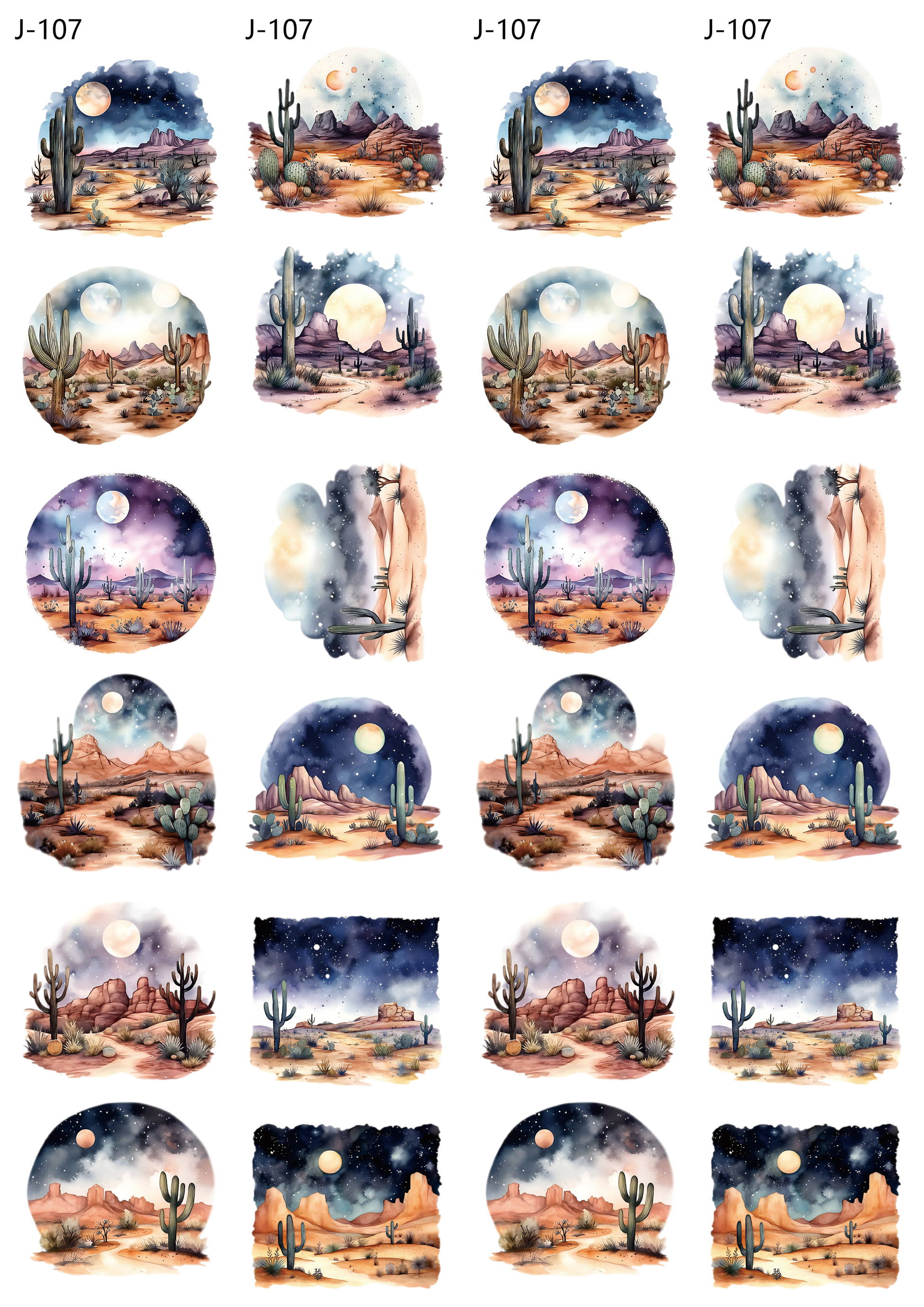 A107 embossed sticker