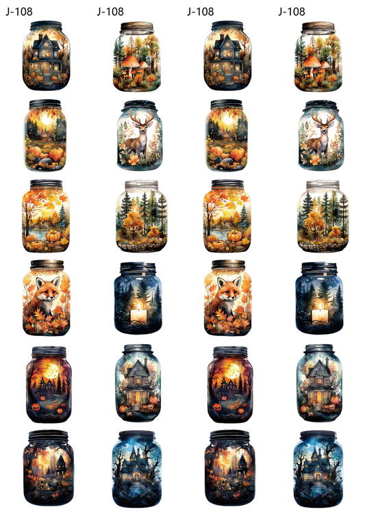 A108 embossed sticker