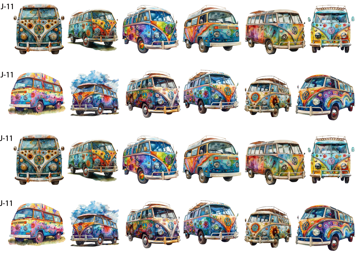 A11 embossed sticker