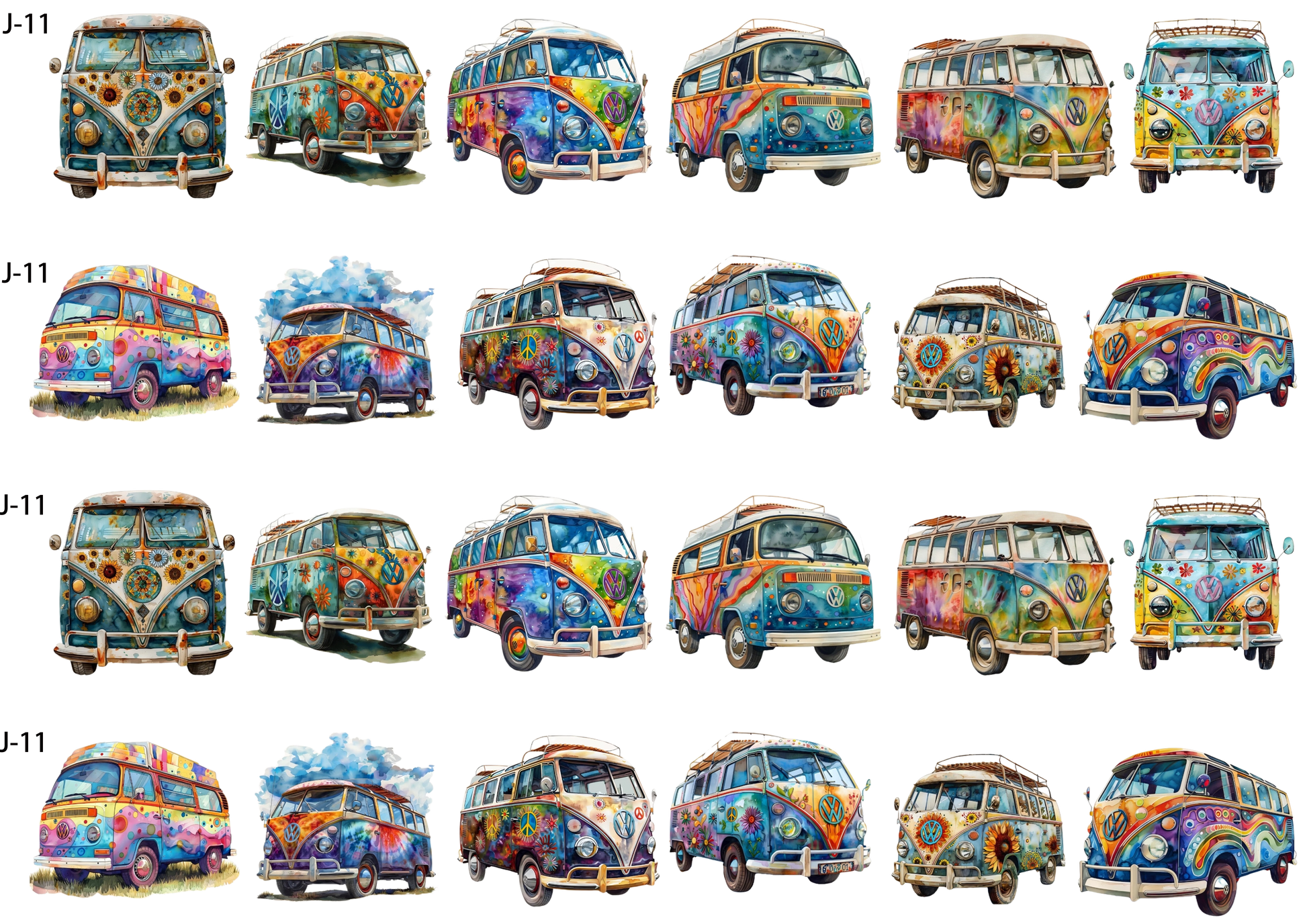 A11 embossed sticker