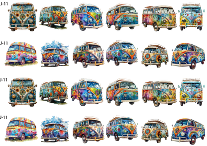 A11 embossed sticker