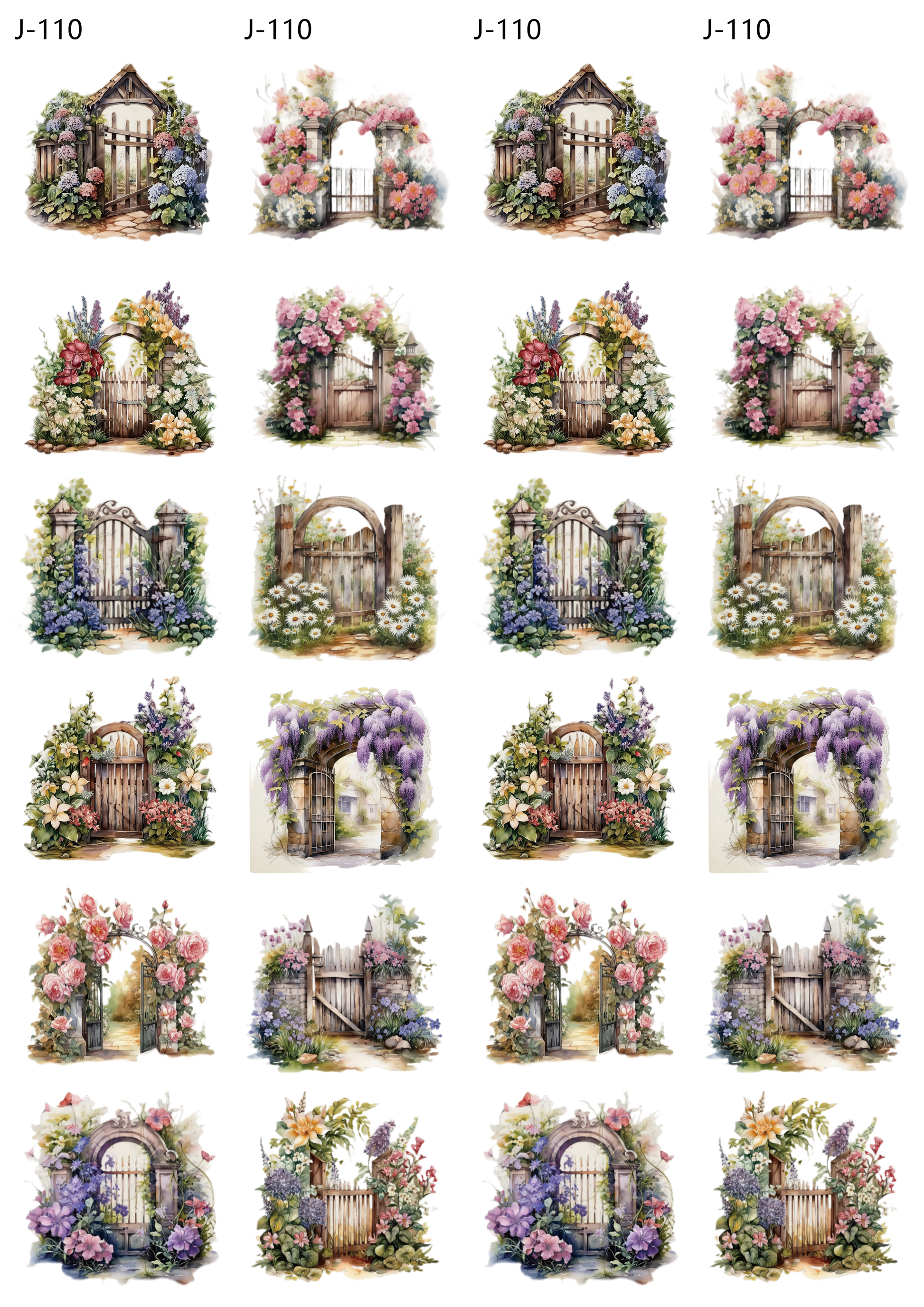 A110 embossed sticker