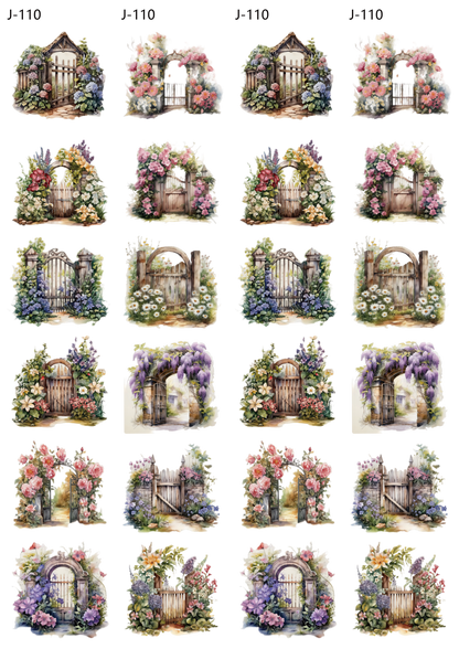 A110 embossed sticker