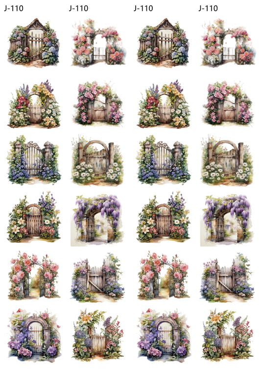 A110 embossed sticker