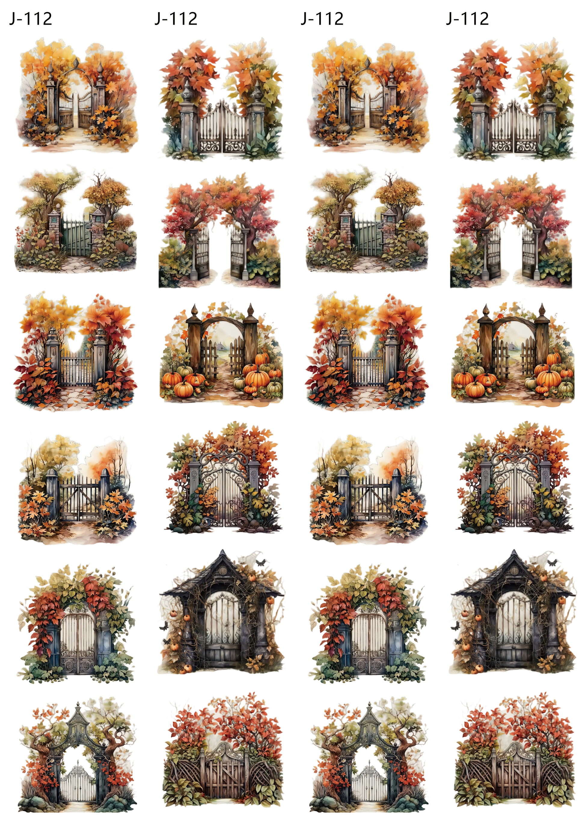 A112 embossed sticker