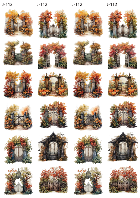 A112 embossed sticker