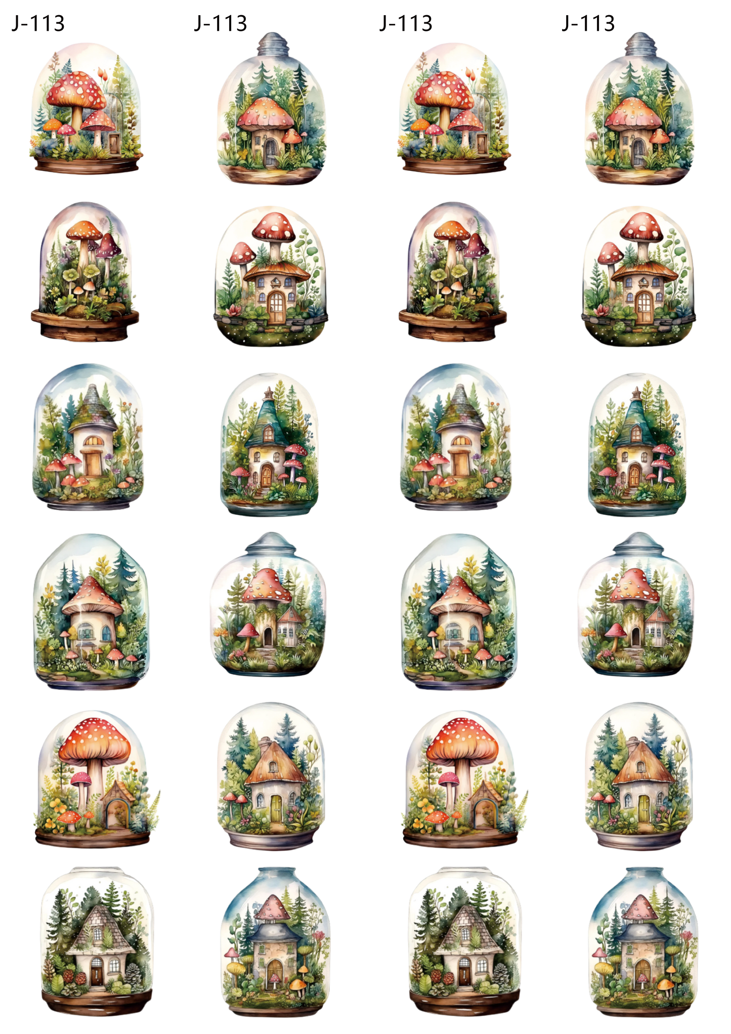 A113 embossed sticker