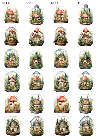 A113 embossed sticker