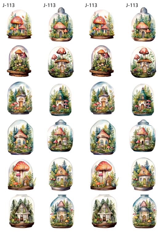 A113 embossed sticker