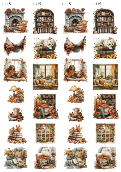 A115 embossed sticker