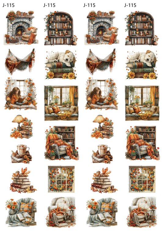 A115 embossed sticker