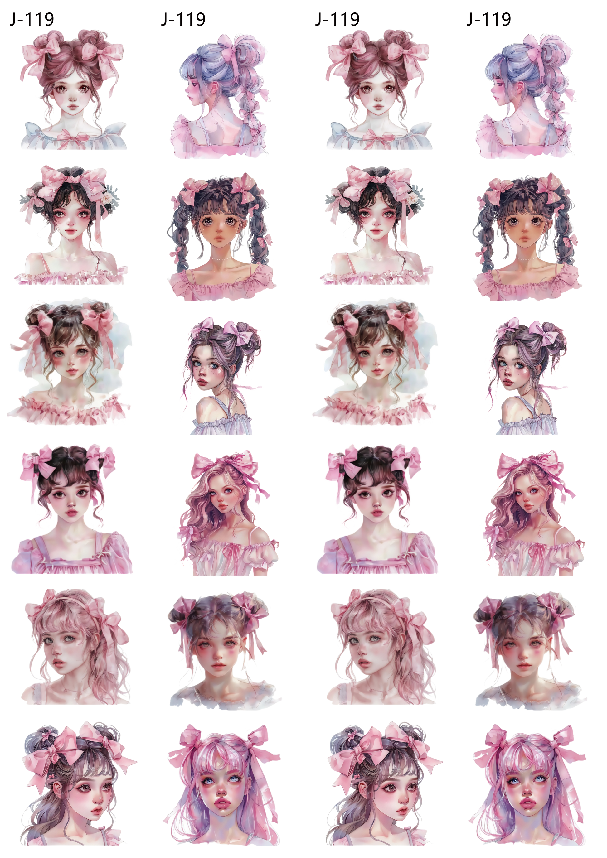 A119 embossed sticker