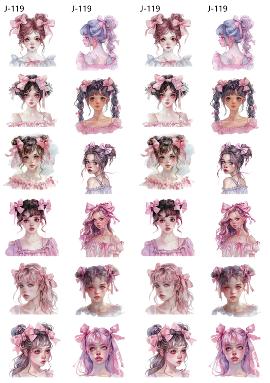 A119 embossed sticker