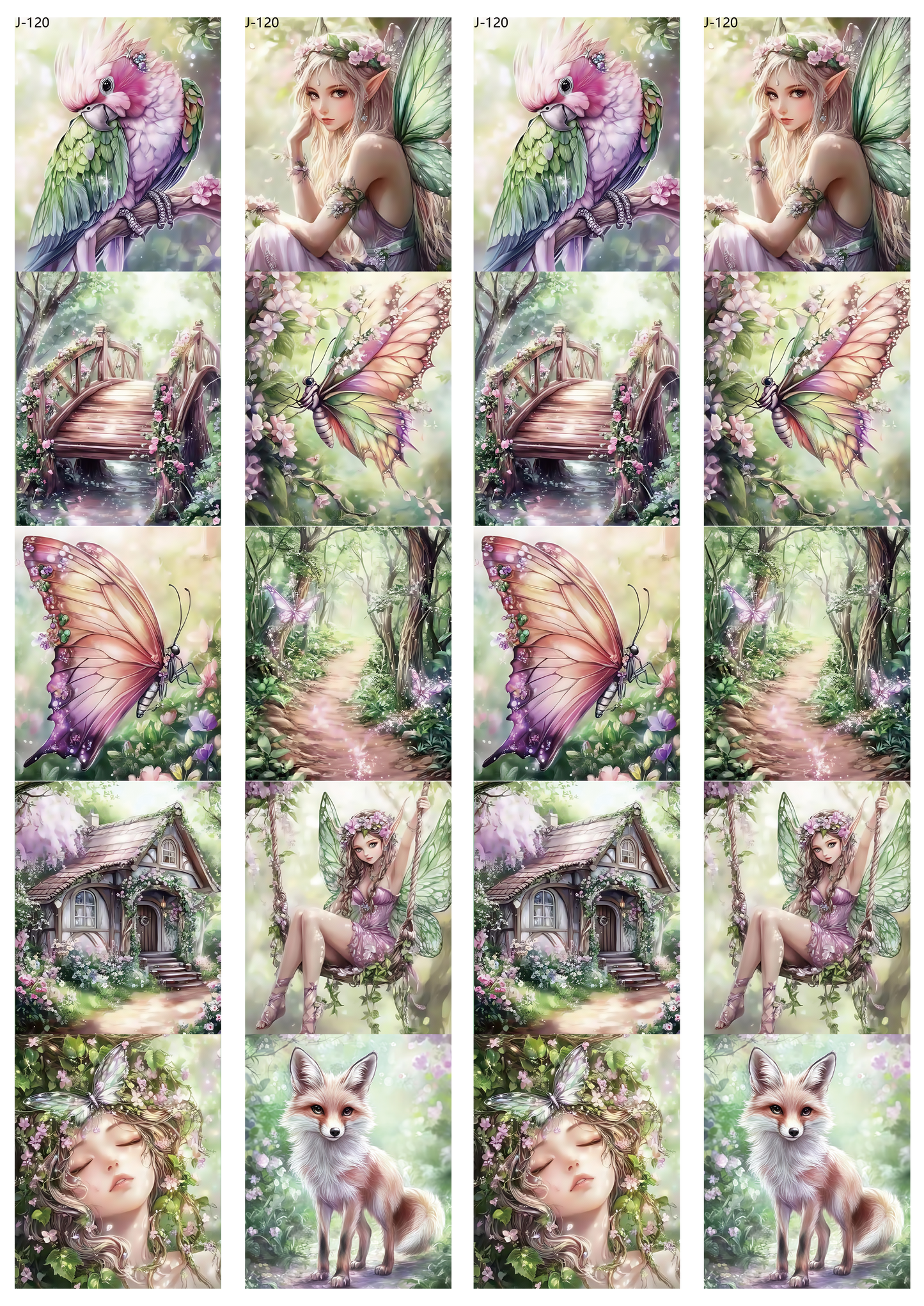 A120 embossed sticker